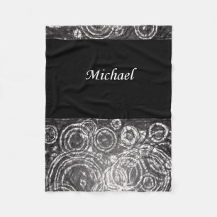 Michael Black white fleece filt