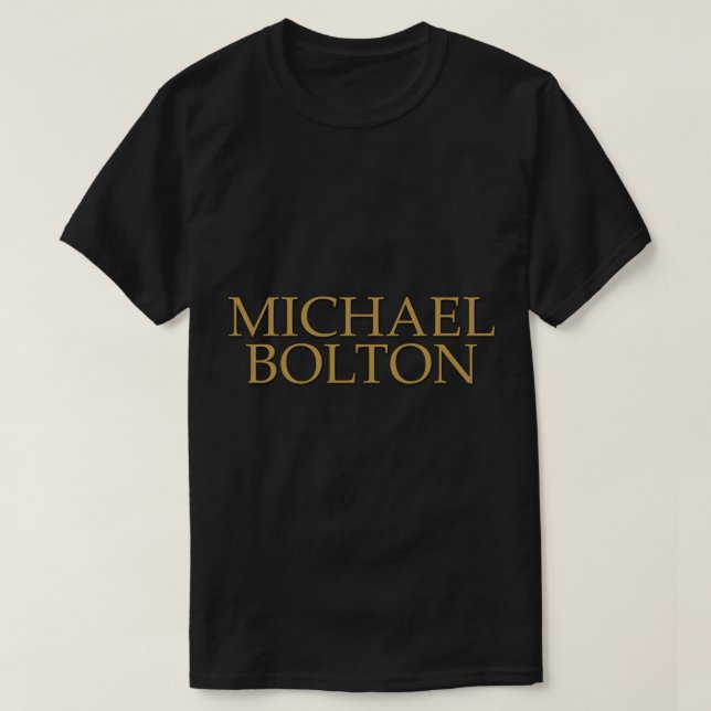 Michael Bolton logotyp Sticker T Shirt (Design framsida)