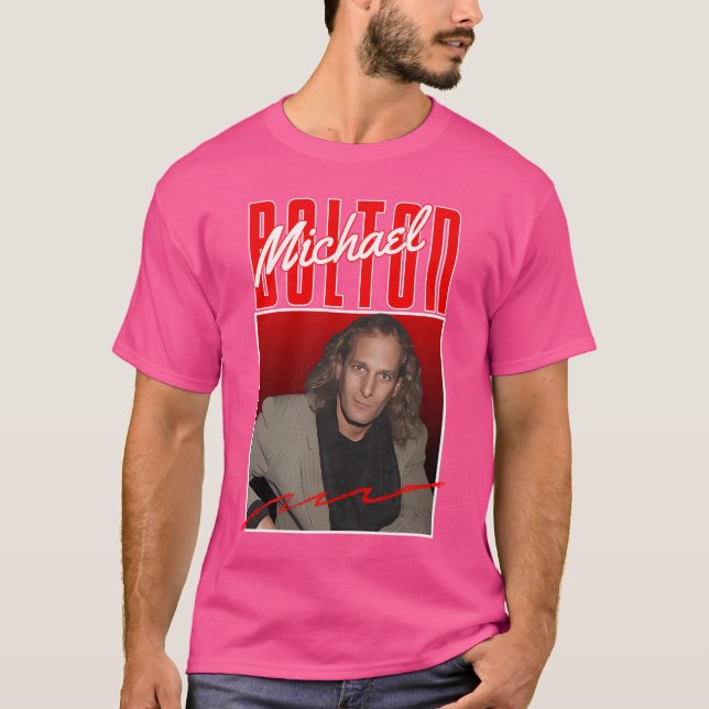 Michael Boltonoriginal Retro T Shirt (Framsida)