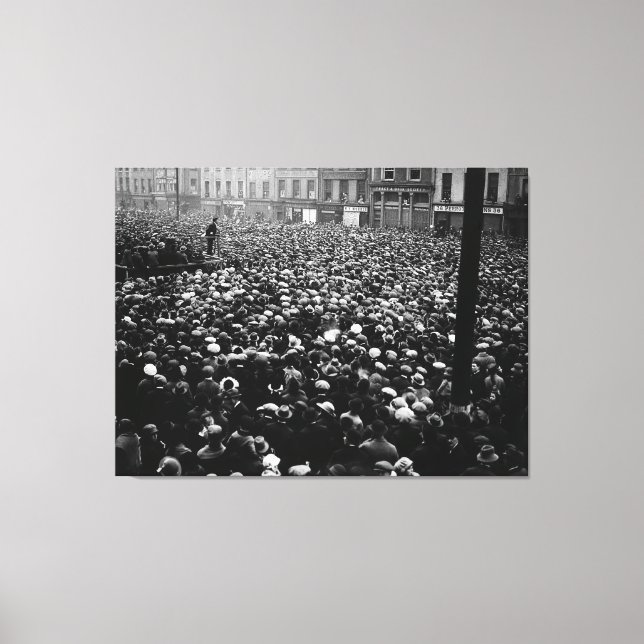 Michael Collins Free State Demonstration 1922 Canvastryck (Framsida)