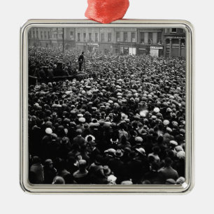 Michael Collins fri statlig demonstration 1922 Julgransprydnad Metall