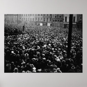 Michael Collins fri statlig demonstration 1922 Poster