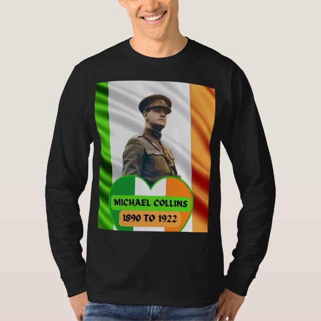 Michael Collins Irish Rebel Ireland T Shirt (Framsida)