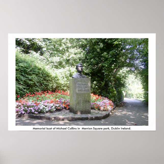 Michael Collins memorial, Dublin Poster (Framsidan)