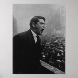 Michael Collins talade i en Dublin-folkgrupp 1922 Poster