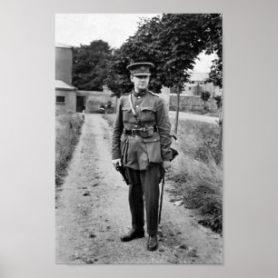 Michael Collins tryckte i enhetlig form 1922 Poster