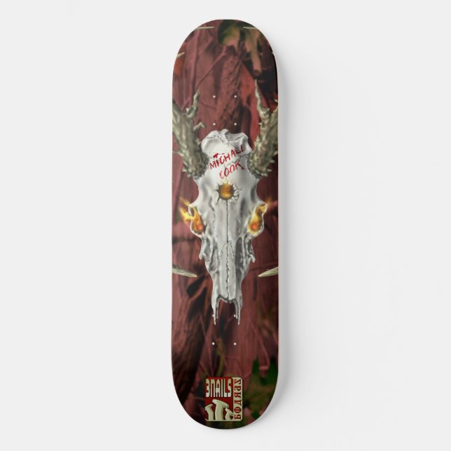 Michael Cook Namnteckning Board Skateboard Bräda 20 Cm (Framsida)