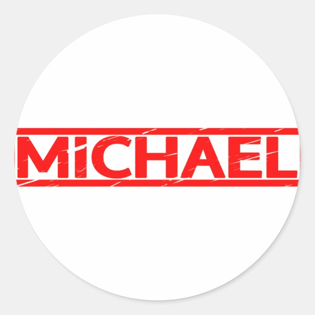 Michael Frimärke Runt Klistermärke (Framsida)