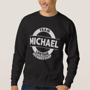 Michael Funny Surname Family Träd Birthday Reunio Lång Ärmad Tröja