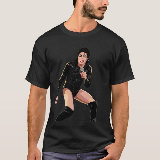 Michael Jackson Live Bad World Tour Aintree 1988 T Shirt (Framsida)