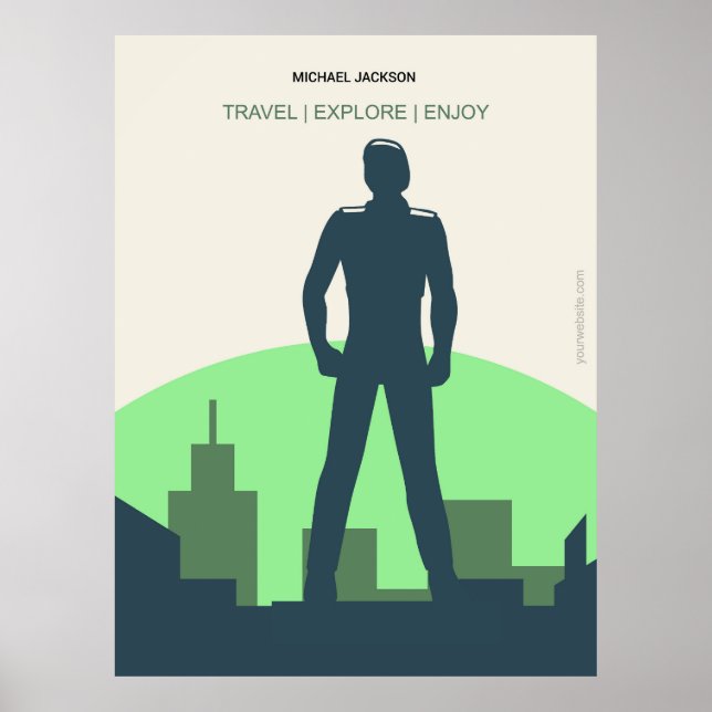 Michael Jackson sångaren Poster (Framsidan)