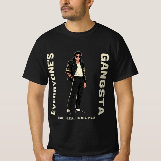 Michael Jackson "The Real Legend" Kung i Pop T Shirt (Framsida)
