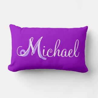 Michael Lila Lumbar Personlig Pillow Lumbarkudde