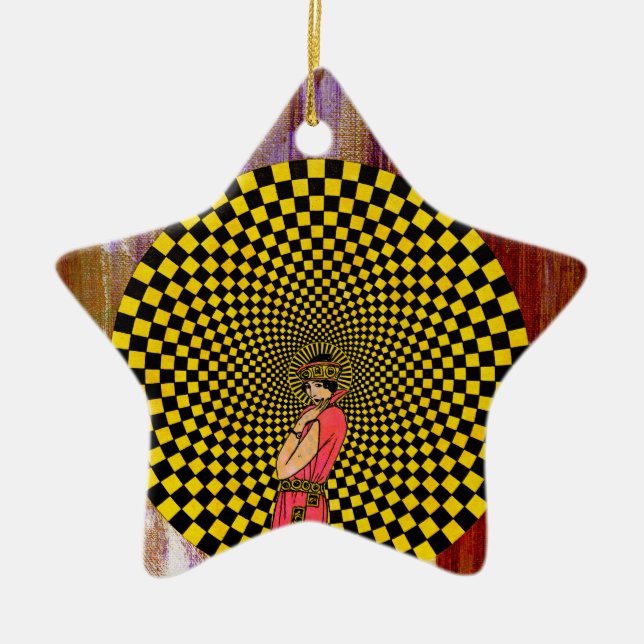 Michael Moffas avstånd Julgransprydnad Keramik (Framsidan)