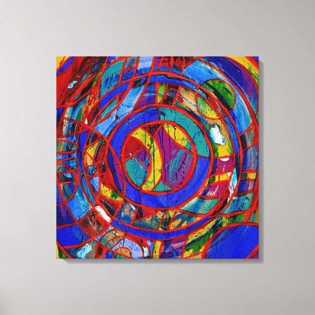 Michael Moffas sammansättning nr 17 Canvastryck (Framsida)