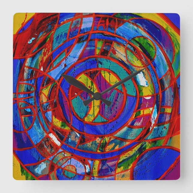 Michael Moffas sammansättning nr 17 Fyrkantig Klocka (Framsida)