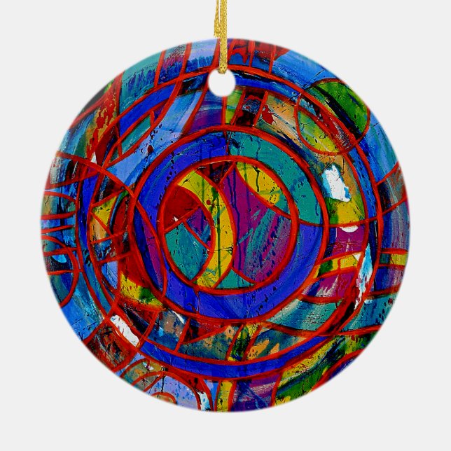 Michael Moffas sammansättning nr 17 Julgransprydnad Keramik (Baksidan)