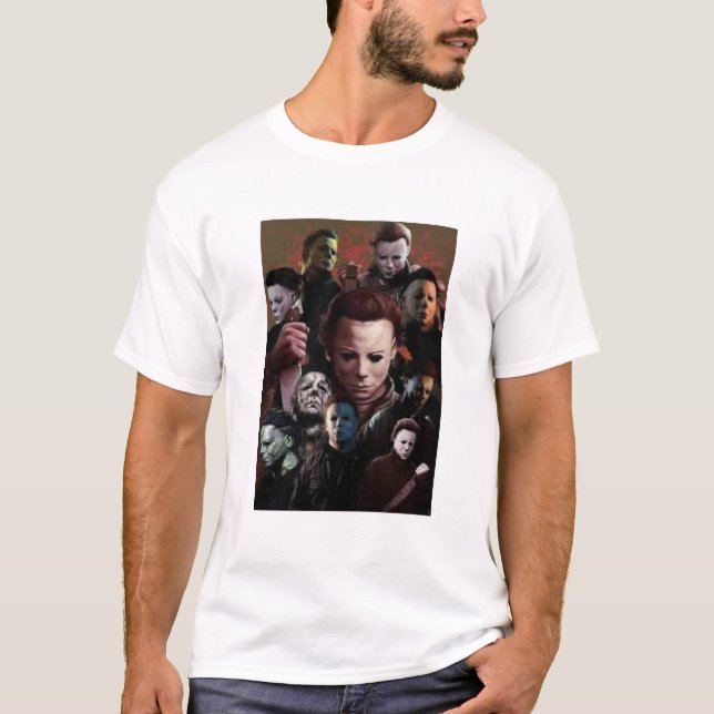 Michael myers halloween t shirt..Boos T Shirt (Framsida)