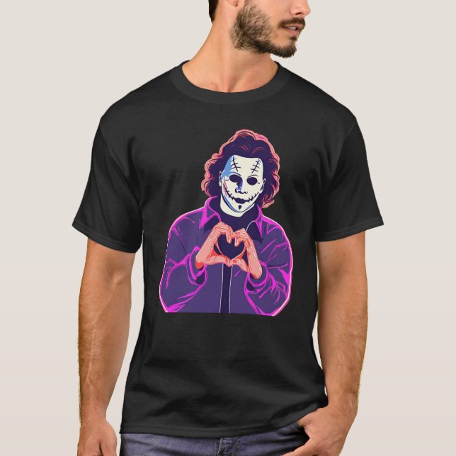 Michael Myers Heart Händer T-Shirt (Framsida)