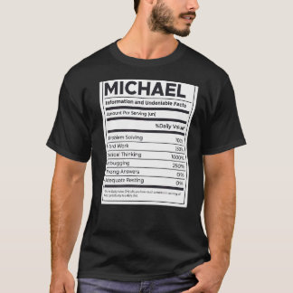 Michael Nutrition Information Problem med att lösa T Shirt