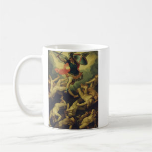 Michael och de fallna änglarna av Giuseppe Cesari Kaffemugg