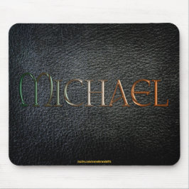 MICHAEL Personlig Leather-look Mousepad Musmatta