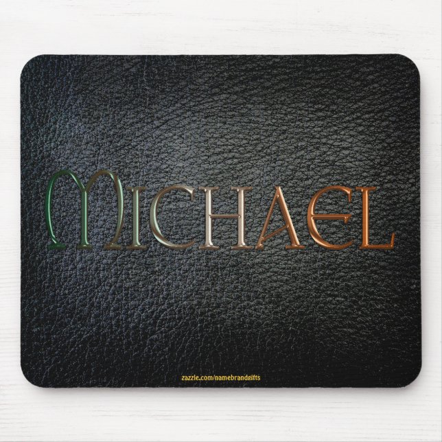 MICHAEL Personlig Leather-look Mousepad Musmatta (Framsidan)
