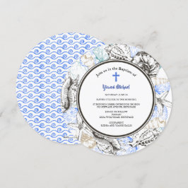 Michael Round Baptism-inbjudan Inbjudningar