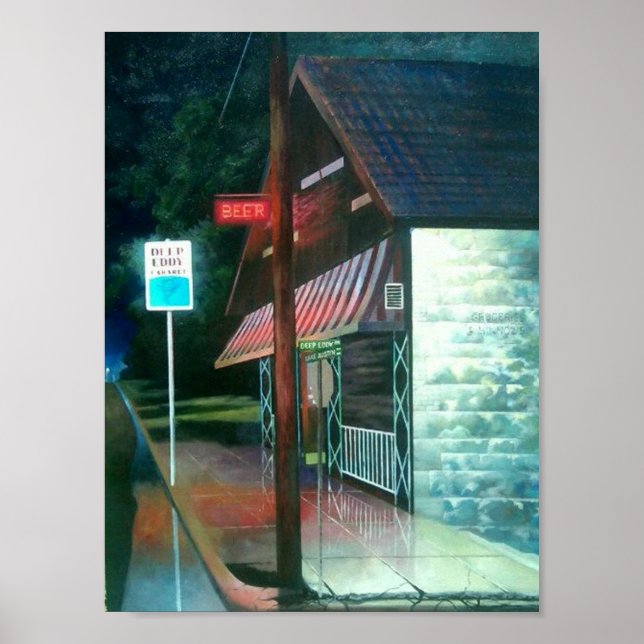 Michael Sabatinis "Deep Eddy's Cabaret" i Skriv ut Poster (Framsidan)