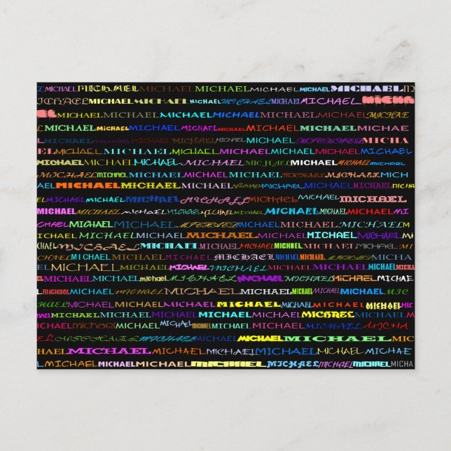 Michael Text Design I vykort (Framsida)