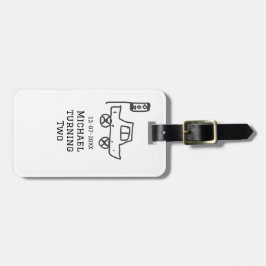 Michael turning two birthday toy car traffic light bagagebricka