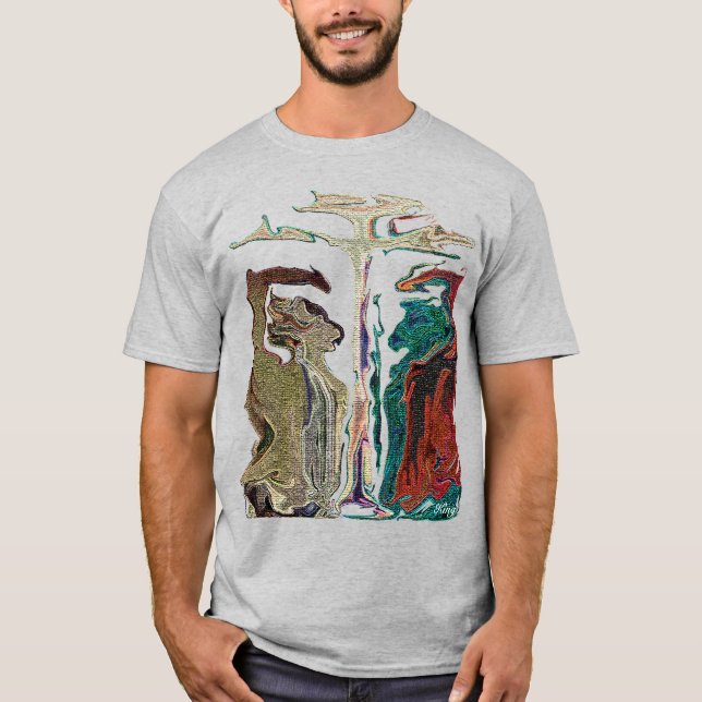 "Michael vs Satan" vid Michael Crozz T-shirt (Framsida)