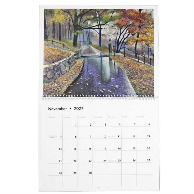 Michael Whites passionerade pastellkalender 2026 Kalender (Nov 2027)
