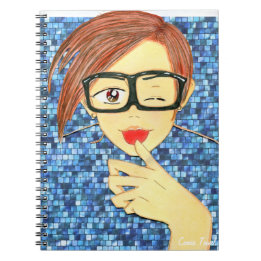 Michael Yoon tar ett slått Anteckningsbok