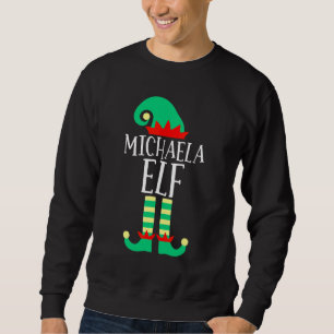 Michaela Elf Familj Matchande Jul Pyjamas Lång Ärmad Tröja