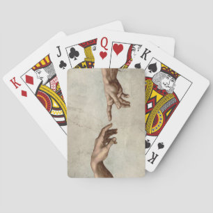 Michaelangelo händer build adam gud casinokort