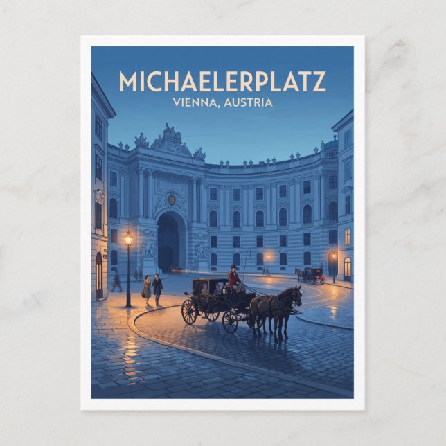Michaelerplatz Wien Österrike Vykort (Framsida)