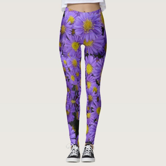Michaelmas Daisy Mönster Legging (Framsida)