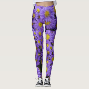 Michaelmas Daisy Mönster Leging Leggings