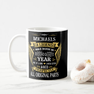 Michaels En Legend Föddes Personlig Födelsedag Kaffemugg