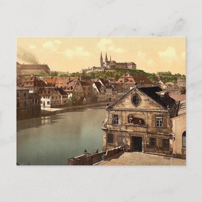 Michaelsberg, Bamberg, Bayern, Tyskland vintage Ph Vykort (Framsida)