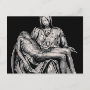 Michealangelo Masterbit La Pieta Sculpture Vykort