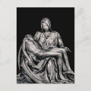 Michealangelo Mästerverk La Pieta Skulptur Vykort