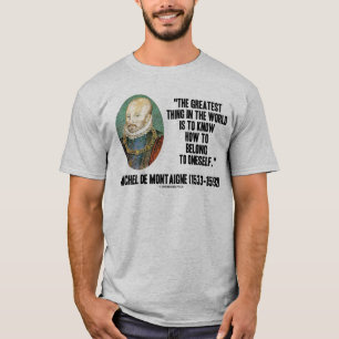 Michel de Montaigne Hur tillhörde sig Oneself Tee