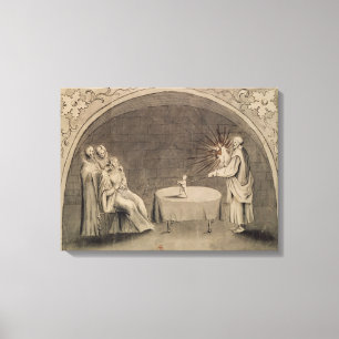 Michel de Nostradame och Catherine Canvastryck
