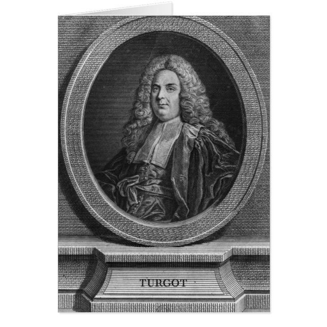Michel Etienne Turgot Hälsningskort (Framsidan)