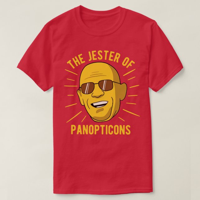Michel Foucault Philosophy, Jester of Panoptico T Shirt (Design framsida)