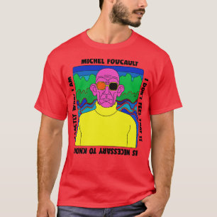 Michel Foucault Retro-offertdesign T Shirt