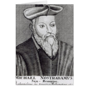 Michel Nostradamus Hälsningskort