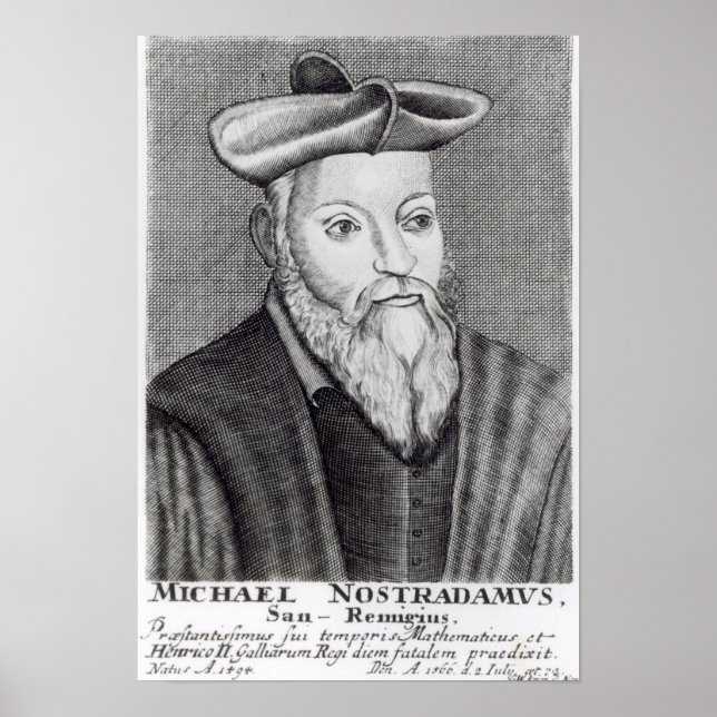Michel Nostradamus Poster (Framsidan)